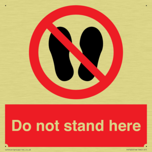 Do not stand here